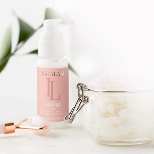 INSTALASH Lash & Face Desmaquillante Facial Espuma 100 ml, Limpiador Facial, Serum Pestañas, Lifting Pestañas, Serum Pestañas Crecimiento, Espuma Champu para Pestañas , Serum Crece Pestañas
