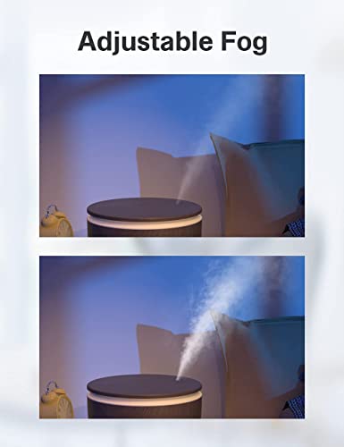 Inteligente Humidificador de Aceites Esenciales, Etersky 500ml Difusor de Aromas WiFi, 2 Modos Humidificador Bebes Ultrasónico con Temporizador Control de App, Alexa Echo, Google Home