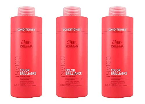 Invigo Color Brilliance - Acondicionador de color, 3 unidades, 1000 ml