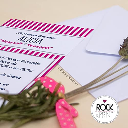 Invitaciones de comunión personalizadas. Listas. PACK INCLUYE SOBRES (Set 12 unidades o más) 10x15cm Niño o niña. Elige color de diseño y del sobre. Tarjetas de invitación Primera Comunión