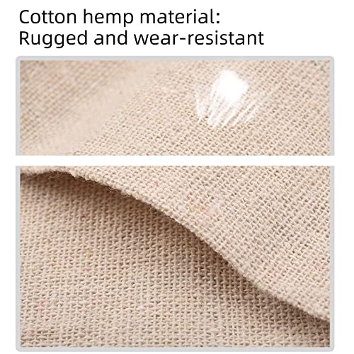 Irich 30 Piezas Bolsa de Algodón y Arpillera, Bolsas de Lino con Cordón Bolsitas de Tela Reutilizable para Almacenar Anillos Abalorios y Otras Cosas Pequeñas 8 × 10cm