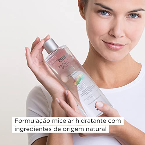 ISDIN Micellar Solution - Agua micelar 4 en 1, 400 ml