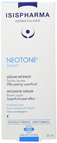 IsisPharma NEOTONE - Suero intensivo, para manchas Pigmentarias, tratamiento de noche para rostro, manos y escote, 30 ml