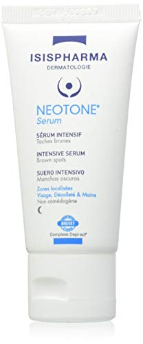 IsisPharma NEOTONE - Suero intensivo, para manchas Pigmentarias, tratamiento de noche para rostro, manos y escote, 30 ml