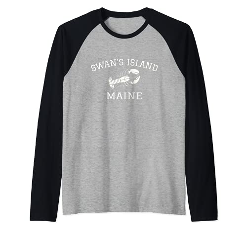 Isla del cisne, producto de langosta Maine Camiseta Manga Raglan