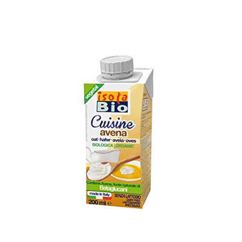 ISOLA BIO Crema para Cocinar de Avena Bio, 200 Mililitros