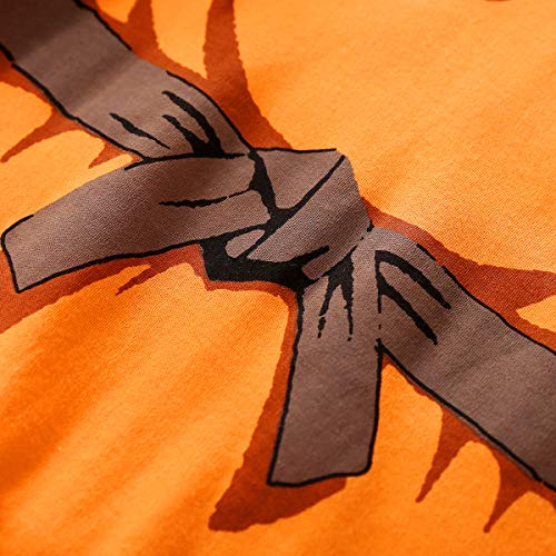 IURNXB Mono para bebé recién Nacido Manga diseño de Dibujos Animados para niños y niñas, Naranja, 3-6 Meses (Talla del Fabricante: 66)
