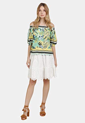 IZIA 19007488 Print_L Blusas, Diseño Tropical Mujer