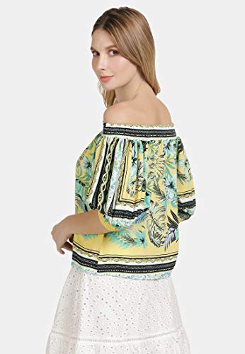 IZIA 19007488 Print_L Blusas, Diseño Tropical Mujer
