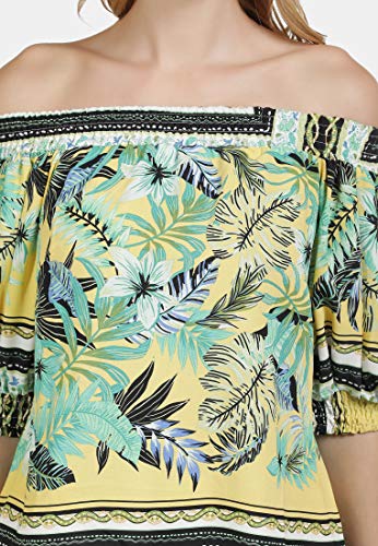 IZIA 19007488 Print_L Blusas, Diseño Tropical Mujer