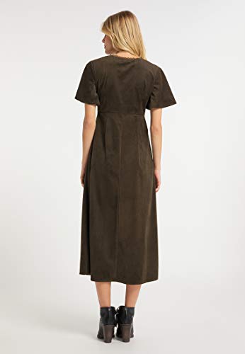 IZIA 193027 XL_19311552 Vestido Informal, Verde Oliva, Mujer