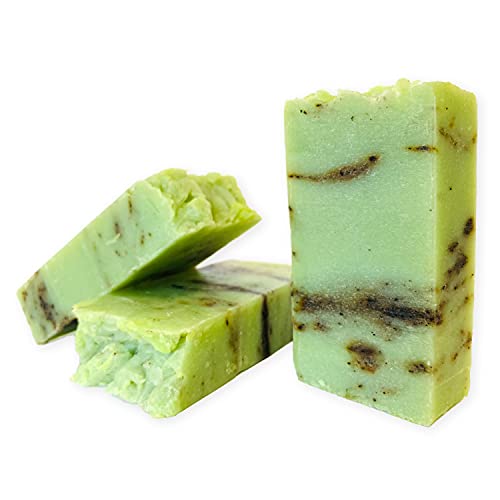 Jabón Natural de Arbol de Té - Jabon de Manos, Cuerpo, y Cara Antibacteriano y Fungicida, Pastilla Sólida Ecológica y Artesanal, Fabricado en España, Vegano y Sin Aceite de Palma (100 g)
