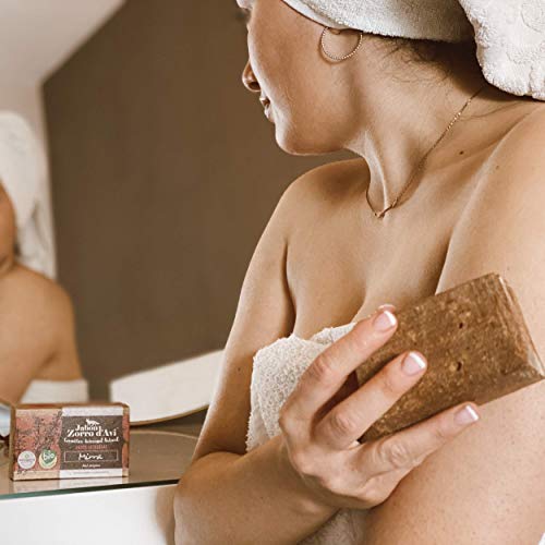 Jabón Zorro D’Avi | Jabón Natural Ecológico de Mirra | 120 gr | para Pieles Atópicas y Sensibles | Jabón Biodegradable Zero Waste | Tónico Cutáneo | Fabricado en España