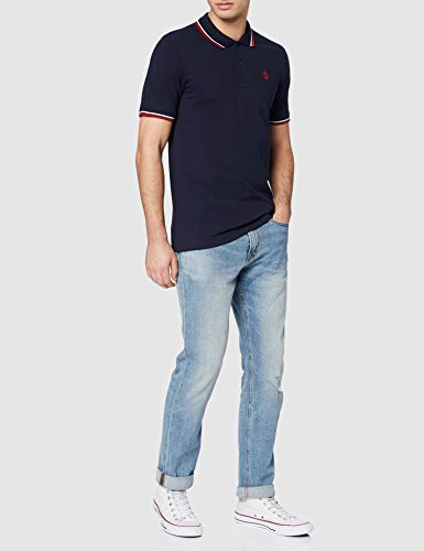 Jack & Jones Jjenoah SS Noos-Polo Camisa, Azul Marino, S para Hombre