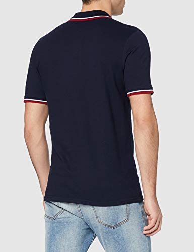 Jack & Jones Jjenoah SS Noos-Polo Camisa, Azul Marino, S para Hombre