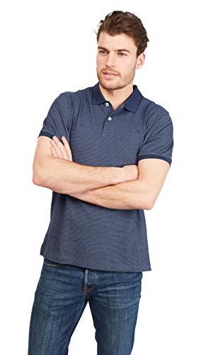 Jack Stuart - Polo Hombre Bird-Eye de Manga Corta, 100% Algodón