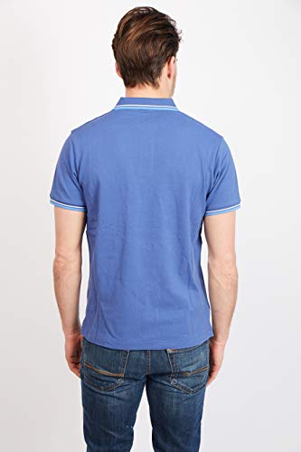 Jack Stuart - Polo Hombre Twin Tipped de Manga Corta, 100% Algodón