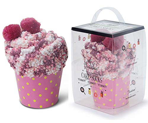JARSEEN 2 Caja Regalo Navidad Calcetines Dia de san Valentin Super Suaves Cómodos Calentar Mujer DIY (2 Rosa, EU 36-42)
