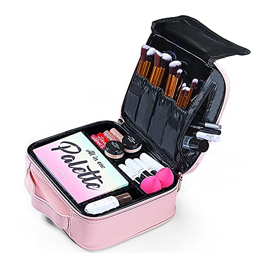 JasCherry Juego de maquillaje para Mujer, 33 Piezas Set de Maquillaje Profesional con Bolsa de Viaje Rosa Portátil -Kit de Cosméticos Todo en Uno Completo Con Sombras de ojos Lápiz Labial Ocultador