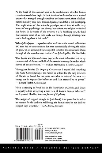 Jaynes, J: The Origin of Consciousness in the Breakdown of t