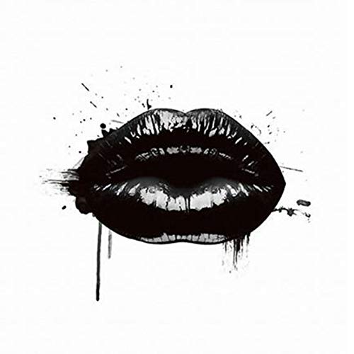 Jcnfa La Supermodelo Kate Moss Lápiz Labial Arte del Cartel, Arte Pared De La Lona, ​​para La Sala De Estar Decoración del Dormitorio, (sin Marco) (Color : 01, Size : 16 * 20 Inches)