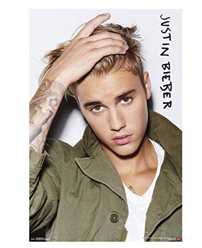 JCYMC Cuadro Impreso En Lienzo con Los Ojos De Justin Bieber Póster Artístico De Pared para Dormitorio Sala De Estar Decoración del Hogar Regalo Lq29Tx 40X60Cm Sin Marco