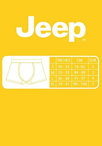 Jeep Troncos de algodón liso y rayas para hombre, paquete de 2, Negro / Rayas, M