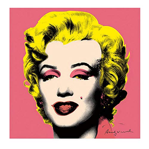 JEfunv Andy Warhol Art Marilyn Monroe Mujeres Sexy Pintura sobre Lienzo Carteles e Impresiones Arte de Imagen de Pared para decoración de Sala de estar-50x50cm sin Marco