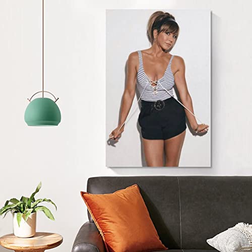 Jennifer Aniston - Carteles decorativos de cuadros de lona para decoración de pared, 20 x 30 cm