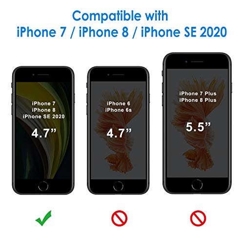JETech Funda Compatible iPhone SE 2020, iPhone 8 y iPhone 7, Anti- Choques y Anti- Arañazos (Rosa)