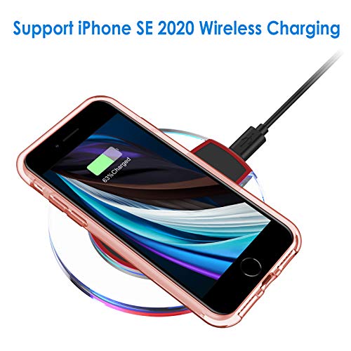 JETech Funda Compatible iPhone SE 2020, iPhone 8 y iPhone 7, Anti- Choques y Anti- Arañazos (Rosa)