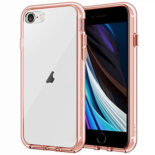 JETech Funda Compatible iPhone SE 2020, iPhone 8 y iPhone 7, Anti- Choques y Anti- Arañazos (Rosa)