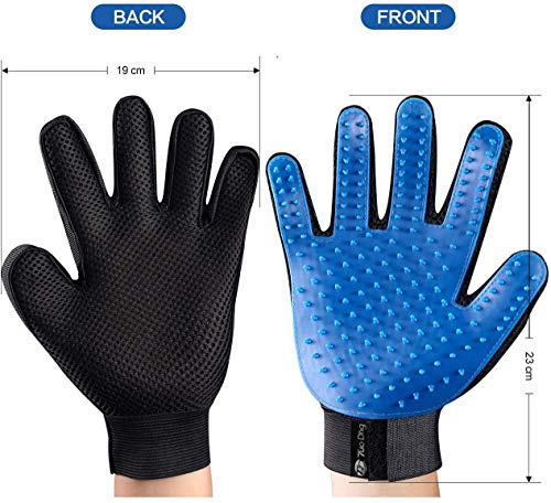 JIASHA Guante De Mascotas,Guantes Manopla Masaje,Guante de Masaje para Mascotas,Eliminación De Pelo Perro Guantes Manopla Masaje para Mascotas Perros Mascotas Gatos Masaje Grooming