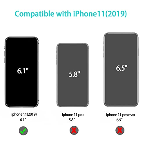Jilicsan 10X Fundas para iPhone 11 (6.1"),Carcasa Silicona de Color Sólido Anticaída,Cubierta Flexible Ultrafina a Prueba de Arañazos y Golpes—10 Colores