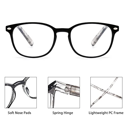 JM Gafas de Presbicia y Lectura. Cómodas y Duraderas con un Diseño Único. Para Mujer. +1.0 [Pack de 4 Colores Mixtos]