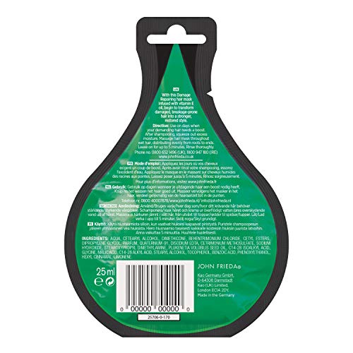 John Frieda Miracle Drops Mascarilla reparadora para cabello dañado, 25 ml