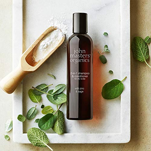 John Masters Organics Zinc y Sage Champú con Acondicionador, Shampoo, 473ml