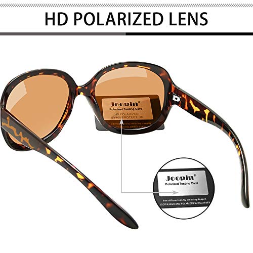 Joopin Gafas de Sol Mujer Moda Polarizadas Protección UV400 de Gran Tamaño Gafas de Sol Señoras Leopardo