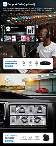 JOYX Android 10 Autoradio Para VW Golf/Skoda/Seat/Passat/Polo - [4G+64G] - Built-in DSP Carplay Android Auto - GRATIS Cámara Canbus - 9 Pulgada 2 Din -Apoyo DAB 4G WLAN Bluetooth5.0 Volante 360-Cámara