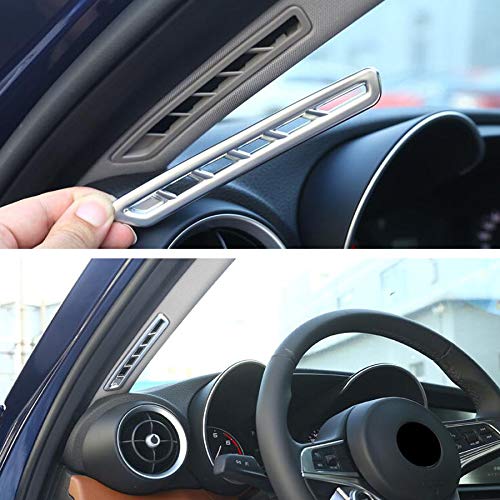 JTSGHRZ Interior del Coche, un Pilar, Aire Acondicionado, Salida, ventilación, Marco, Cubierta, embellecedor, para Alfa Romeo Giulia 2017