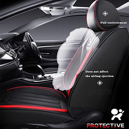 Juego Completo de Funda de Asiento de Coche para Mitsubishi Pajero 4 2 Sport Outlander XL ASX Montero, Accesorios de Funda de Asiento de Cuero con Almohada