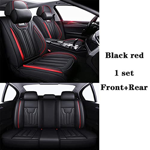 Juego Completo de Funda de Asiento de Coche para Mitsubishi Pajero 4 2 Sport Outlander XL ASX Montero, Accesorios de Funda de Asiento de Cuero con Almohada