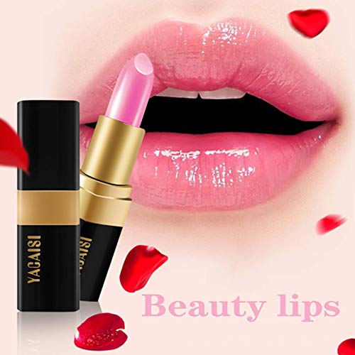 Juego de 2 barras de labios, barra de labios mágica que cambia de color para mujeres, barra de labios impermeable, barra de labios de larga duración, hidratante nutritivo para bálsamo labial
