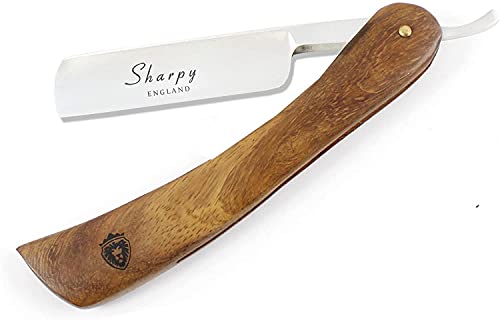 Juego de afeitar profesional de peluquería de cuero Strop - maquinilla de afeitar de corte recto - bolsa de afeitar negra - 50% de descuento Oferta de tiempo limitado