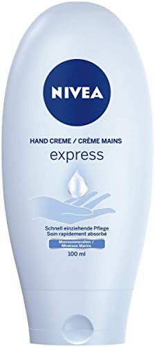 Juego de cuatro cremas de mano Nivea, 4 tubos de 100 ml, Express Care