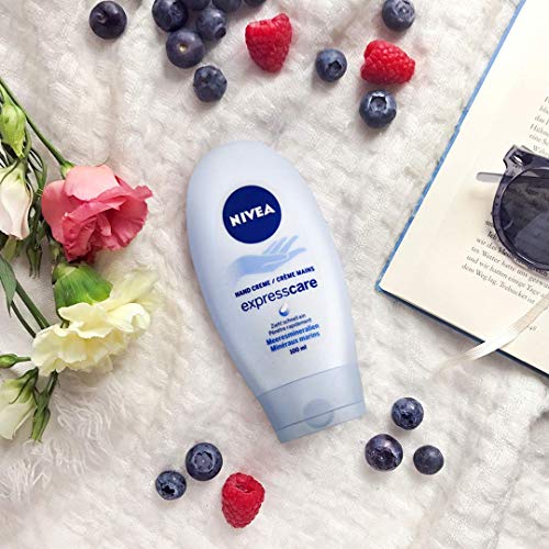Juego de cuatro cremas de mano Nivea, 4 tubos de 100 ml, Express Care