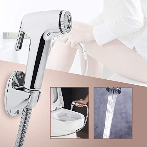 Juego de ducha de lluvia / juego de rociador de bidé con soporte de pared y manguera de 1,5 m / para inodoro, accesorios sanitarios de baño