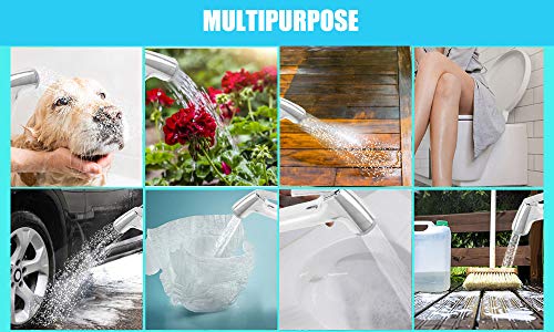 Juego de ducha de lluvia / juego de rociador de bidé con soporte de pared y manguera de 1,5 m / para inodoro, accesorios sanitarios de baño