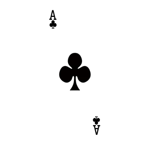 Jugando a las cartas Ace of clubs puerta etiqueta de la pared DIY dormitorio puerta arte decoración del hogar mural vinilo papel tapiz pegatinas de pared calcomanías