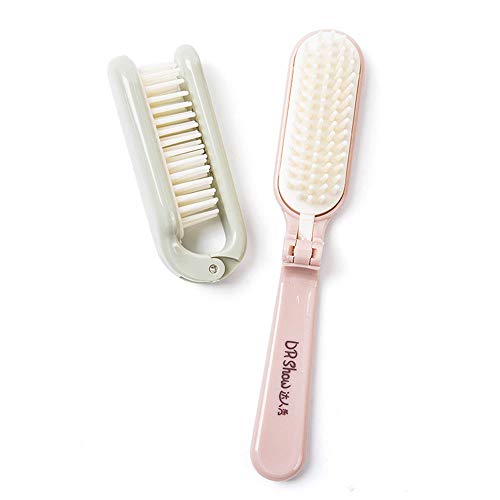 JUNSHUO Plegable Cepillo de pelo Mini portátil de Viaje Bolsillo Pelo Peine Desenredante Suave Peine Antiestático Para Hombres Mujeres Niños